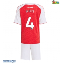 Arsenal Ben White #4 Hjemmedraktsett Barn 2025-26 Kortermet (+ Korte bukser)